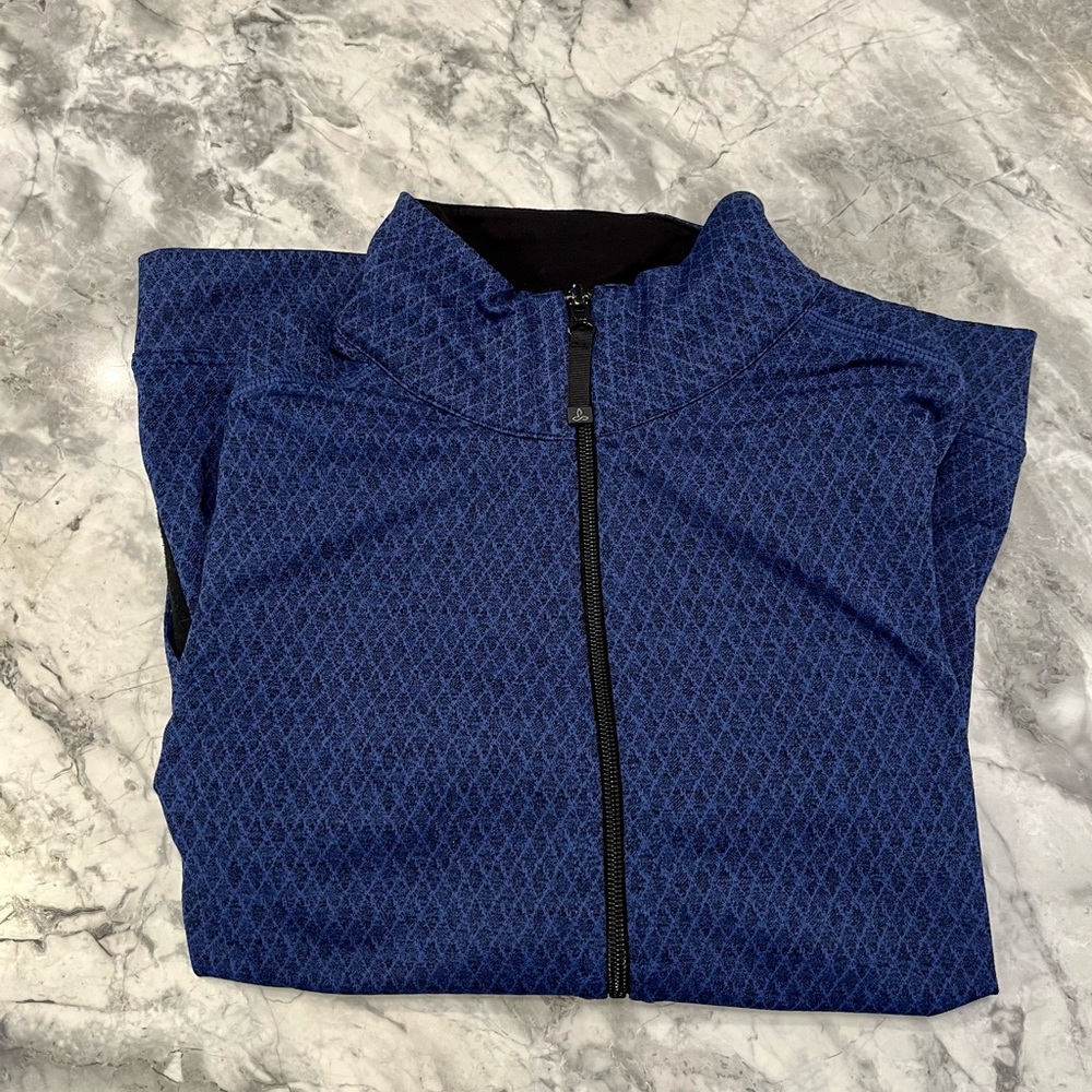 Prana High Collar Zip Up Track Jacket